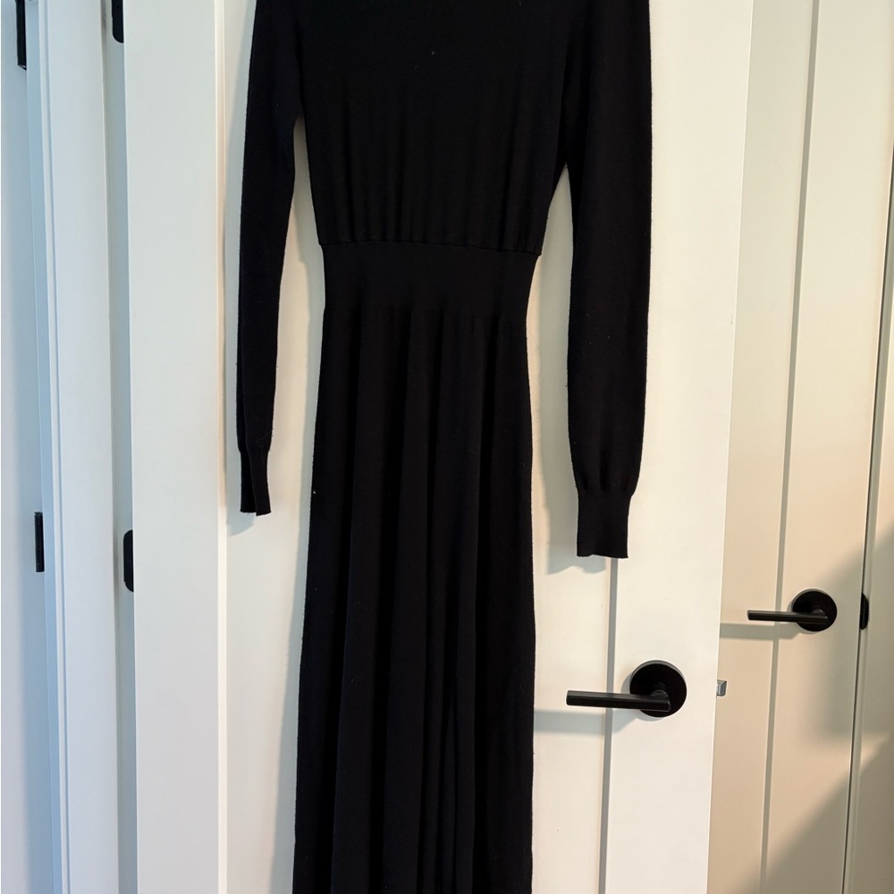 Maje Black Long Sleeve Dress